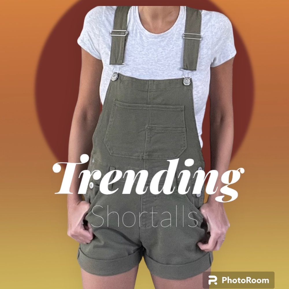 Brand New- Olive Jean Overalls